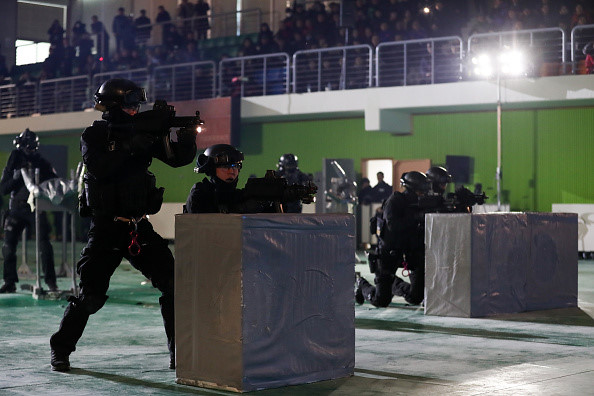 Đặc nhiệm Hàn đã trang bị đầy đủ sẵn sàng bảo vệ Olympics